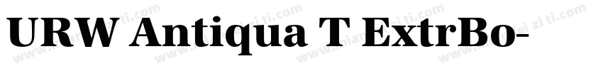URW Antiqua T ExtrBo字体转换